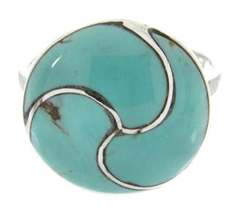 Turquoise Sterling Silver Southwest Ring Size 7-1/2 YS63468