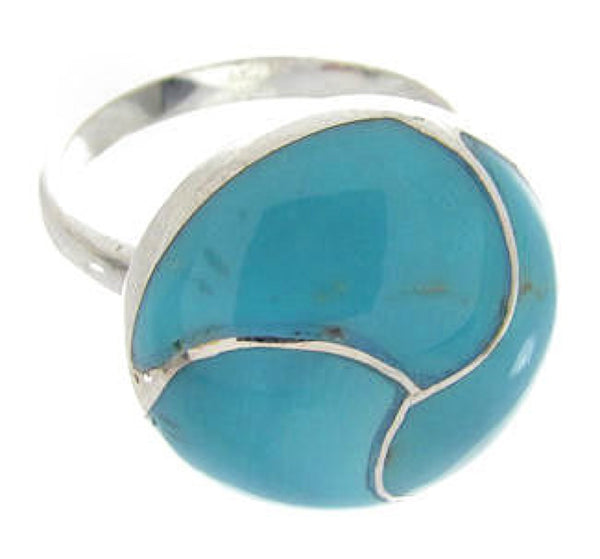 Turquoise Sterling Silver Southwest Ring Size 5 AX87672