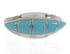 Sterling Silver Turquoise Inlay Ring Size 5-3/4 Jewelry AS52452