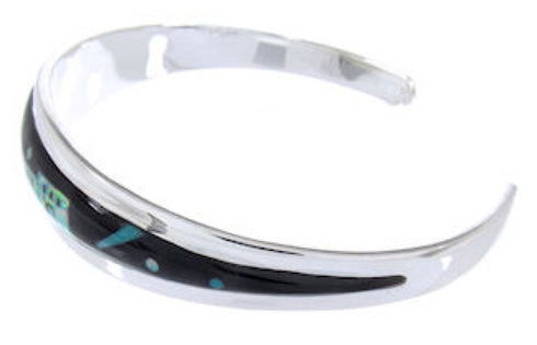 Multicolor Silver Native American Village Design Cuff Bracelet YS66673