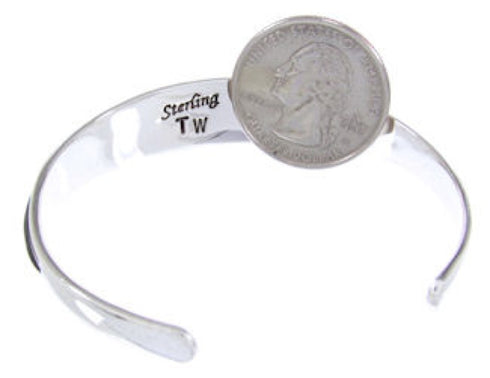 Multicolor Silver Native American Village Design Cuff Bracelet YS66673