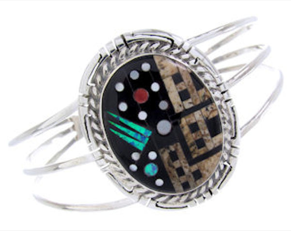 Multicolor Native American Pueblo Or Village Design Bracelet AW65711