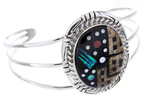 Multicolor Native American Pueblo Or Village Design Bracelet AW65711