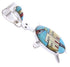 Native American Village Design Multicolor Turtle Pendant YS63574