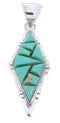 Genuine Sterling Silver Turquoise Pendant JW66330