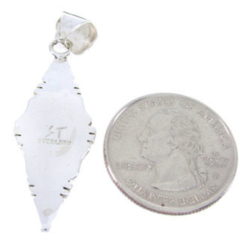 Genuine Sterling Silver Turquoise Pendant JW66330