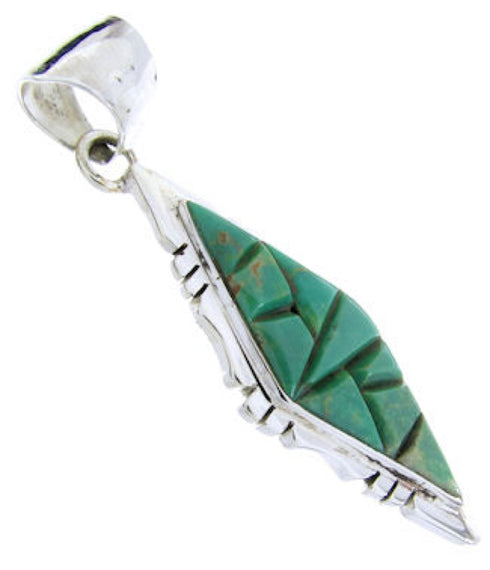 Sterling Silver Southwest Turquoise Pendant JW66358