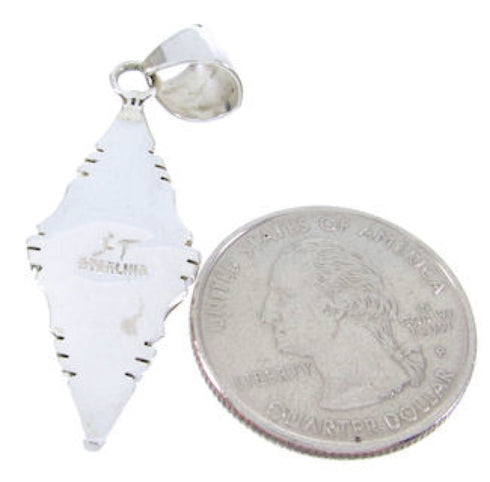 Sterling Silver Southwest Turquoise Pendant JW66358