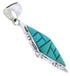 Sterling Silver Turquoise Southwestern Pendant JW66395