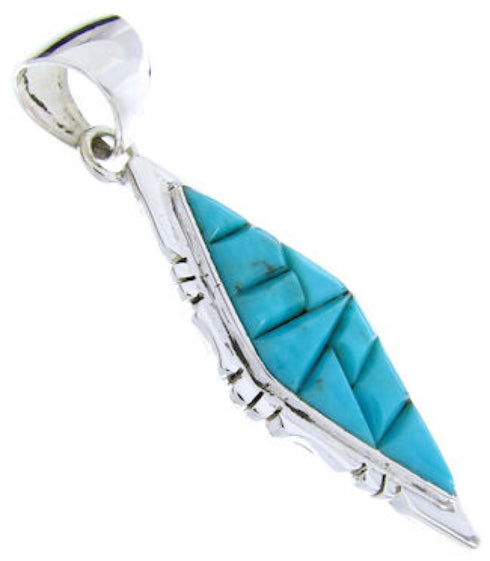 Turquoise Pendant Sterling Silver Southwest Jewelry JW66398