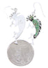 Kokopelli Turquoise Inlay Genuine Silver Earrings JW66695