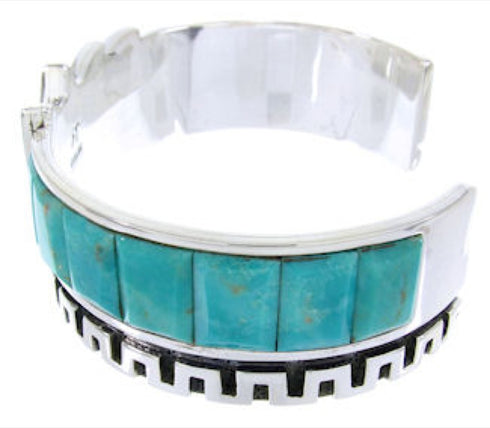 Southwest Jewelry Turquoise Sterling Silver Cuff Bracelet BW66389