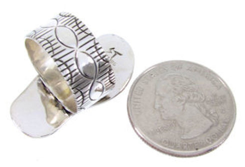 Silver Southwest Jewelry Turquoise Butterfly Ring Size 6-1/2 MW66852