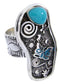 Butterfly Turquoise Silver Southwest Jewelry Ring Size 8-1/2 MW66863