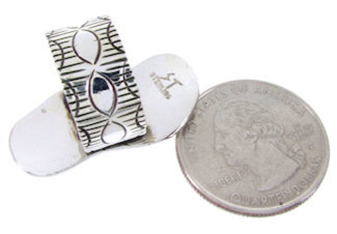 Turquoise Butterfly Silver Southwestern Ring Size 5-3/4 MW66873