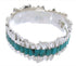 Sterling Jewelry Turquoise Southwest Band Ring Size 5-3/4 MW66833