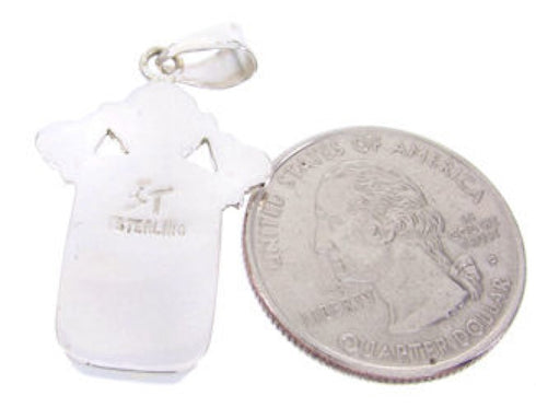 Multicolor Native American Pueblo Or Village Design Pendant YS67074