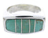 Southwest Turquoise And Silver Ring Size 4-1/2 IS68212