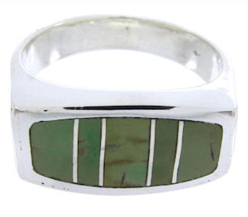 Silver Southwest Turquoise Ring Size 5 IS68242