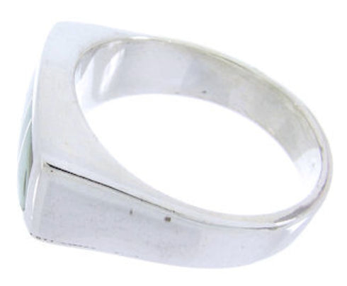 Silver Southwest Turquoise Ring Size 5 IS68242