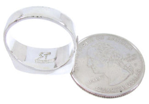 Turquoise Southwest Authentic Sterling Silver Ring Size 6-1/4 IS68245