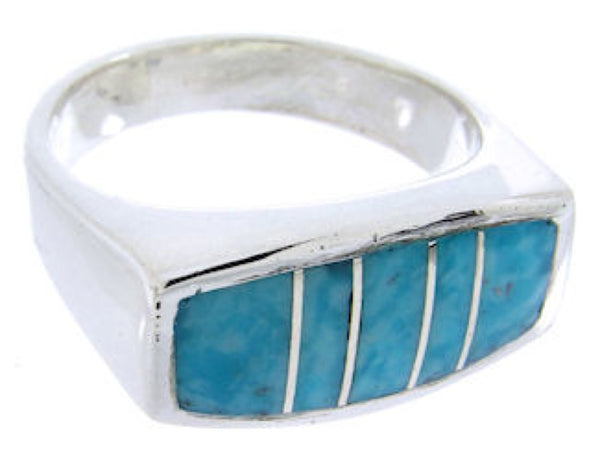Sterling Silver Turquoise Southwest Ring Size 6-1/4 IS68261