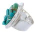 Sterling Silver And Turquoise Jewelry Inlay Ring Size 6 YS68833