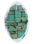 Turquoise Inlay Sterling Silver Ring Size 8-1/4 YS68839