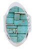 Turquoise Sterling Silver Jewelry Ring Size 6-1/2 YS68843