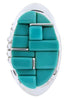 Sterling Silver Turquoise Jewelry Ring Size 5-1/4 YS68850