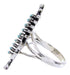 Southwest Jewelry Needlepoint Turquoise Silver Ring Size 5-1/4 BW67947