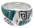 Turquoise Inlay Southwest Ring Size 6-1/2 BW68254