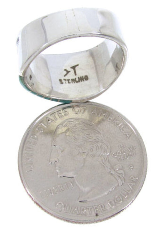 Turquoise Inlay Southwest Ring Size 6-1/2 BW68254