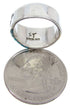 Southwestern Silver And Turquoise Inlay Ring Size 6-1/2 BW68387