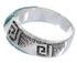 Southwestern Turquoise Inlay Jewelry Ring Size 6-3/4 BW68418