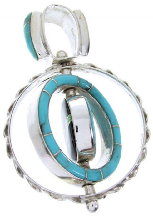 Southwest Reversible Multicolor Pendant Jewelry BW67800