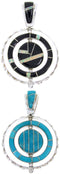 Multicolor Southwest Jewelry Reversible Pendant BW67802