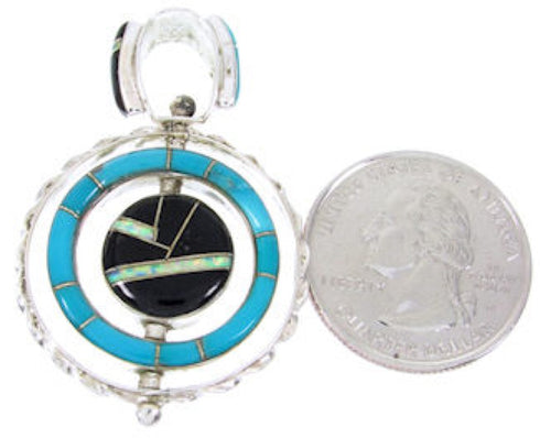 Multicolor Southwest Jewelry Reversible Pendant BW67802
