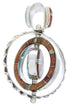Southwestern Reversible Multicolor Pendant Jewelry BW67804