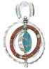 Multicolor Southwestern Reversible Pendant BW67806