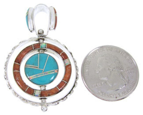 Multicolor Southwestern Reversible Pendant BW67806