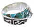 Southwest Sterling Silver Turquoise Jewelry Ring Size 6-3/4 YS68278