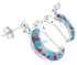 Multicolor Whiterock Kokopelli Post Dangle Earrings YS68554