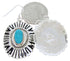 Turquoise Jet Southwest Silver Jewelry Hook Dangle Earrings MW68727