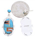 Sterling Silver Turquoise Multicolor Post Dangle Earrings BW68867