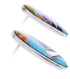 Sterling Silver Multicolor Inlay Jewelry Post Earrings BW68940