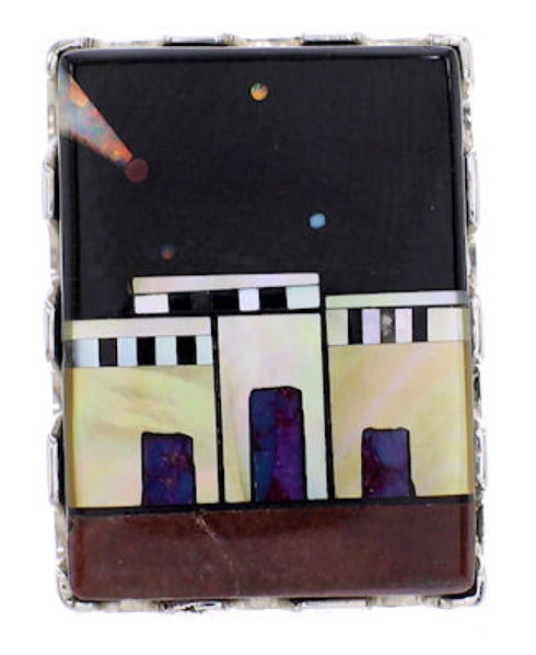 Multicolor Jewelry Native American Design Ring Size 6-1/4 YS69126