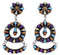 Sterling Silver Jewelry Multicolor Turquoise Post Earrings AW69398