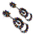 Sterling Silver Jewelry Multicolor Turquoise Post Earrings AW69398