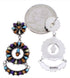 Sterling Silver Jewelry Multicolor Turquoise Post Earrings AW69398